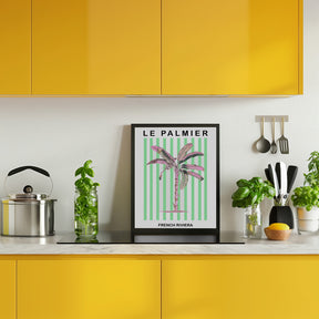 Stripedpalmpurplepink Ratioiso Poster