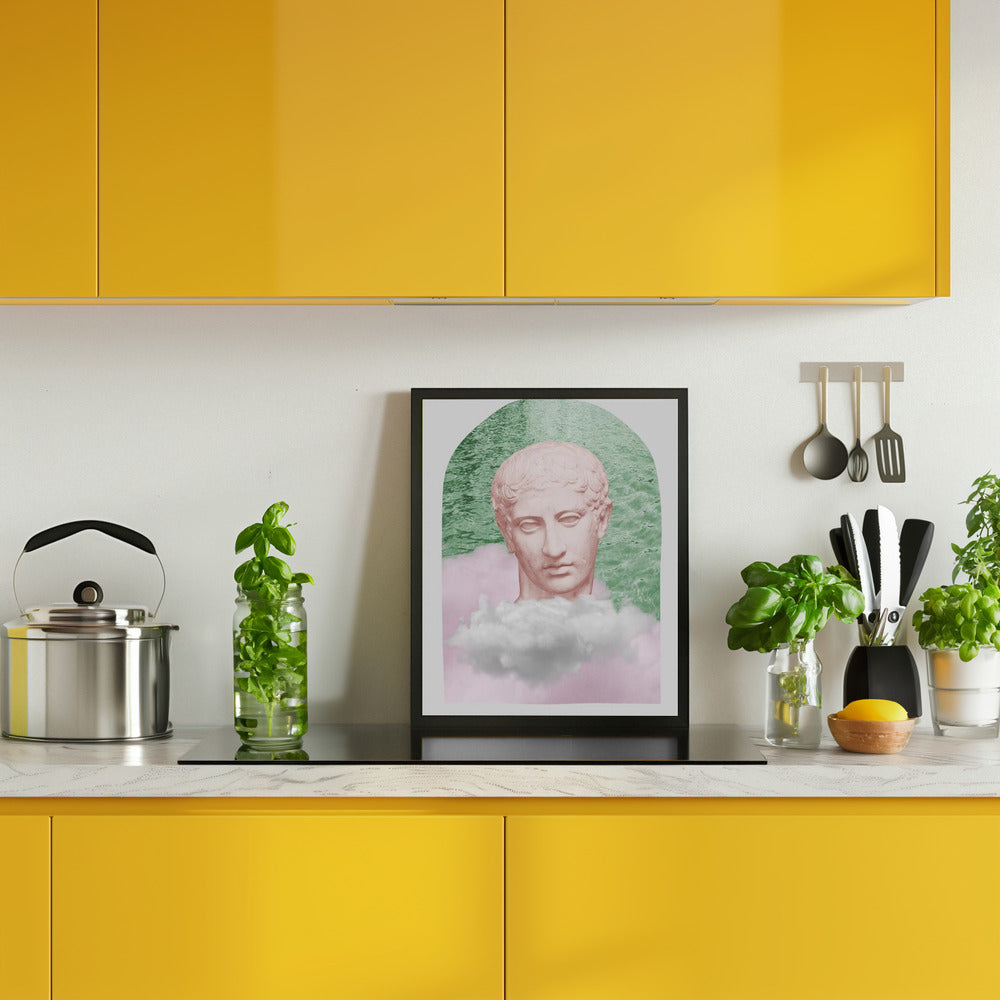 Ancientstatuepastel Ratioiso Poster