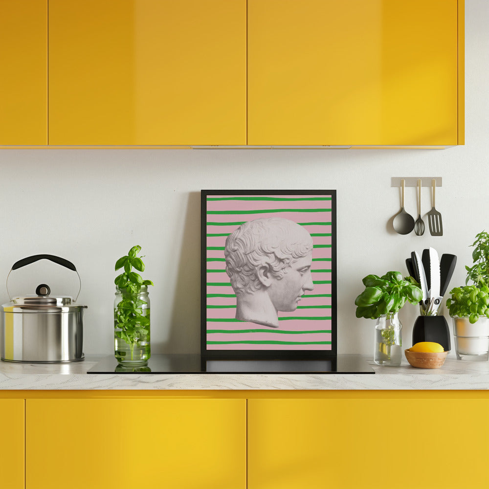 Ancientstatuestripes Ratio2x3 Poster