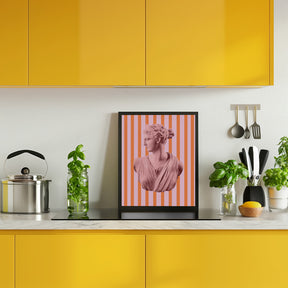 Artemispinkorangestripes Ratio2x3 Poster