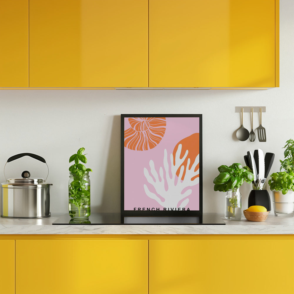 Rivierapinkorange Ratioiso Poster