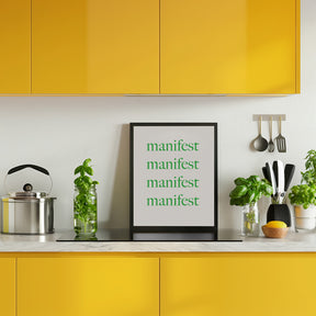 Manifestgreenbeige Ratio2x3 Poster