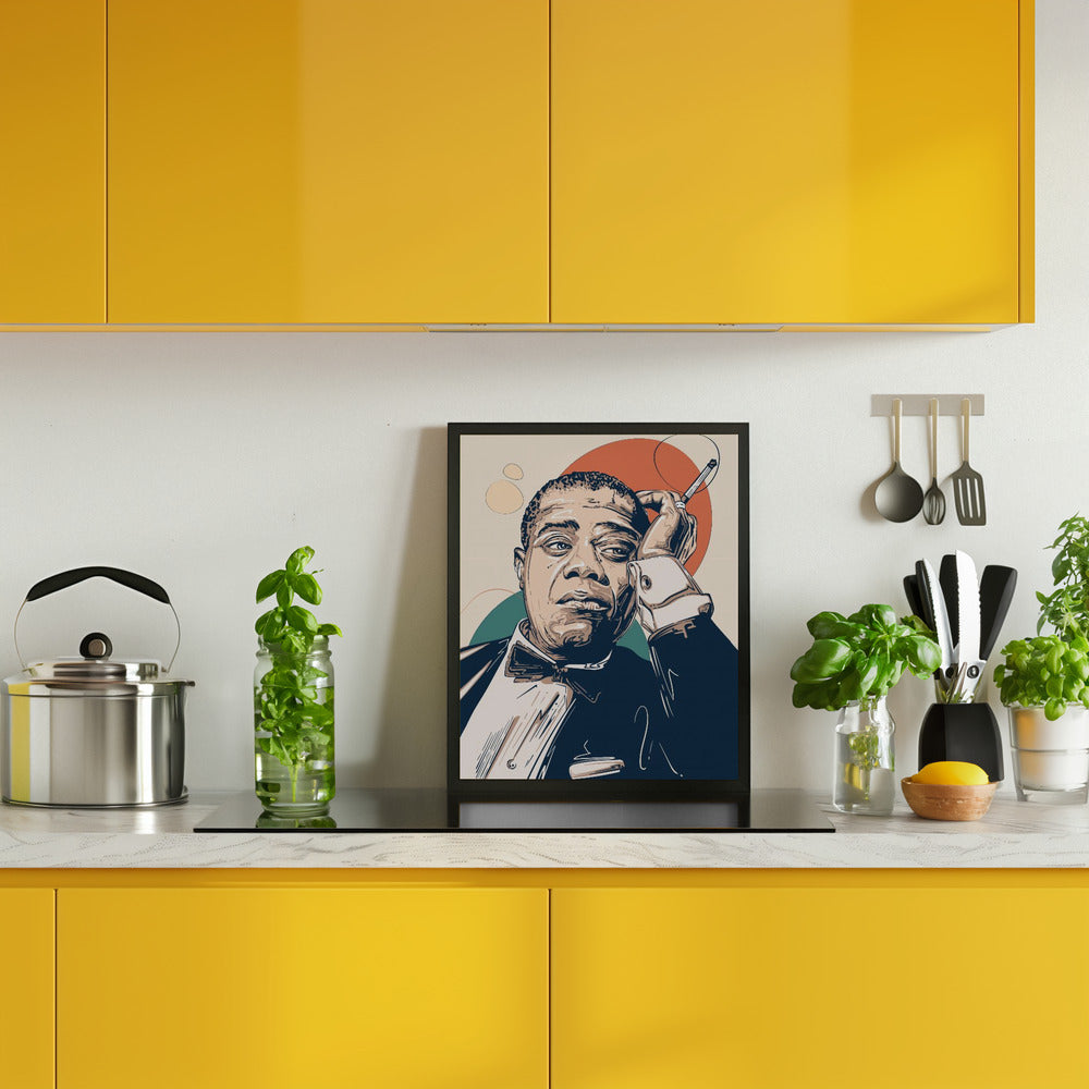 Louis Armstrong Portrait Poster