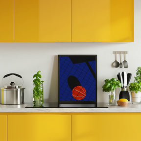 Backjard Basketball Court Poster