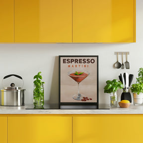 Espresso Martini Cocktail Bar Decor Poster