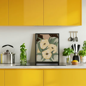 Pale Yellow Flowers Poster