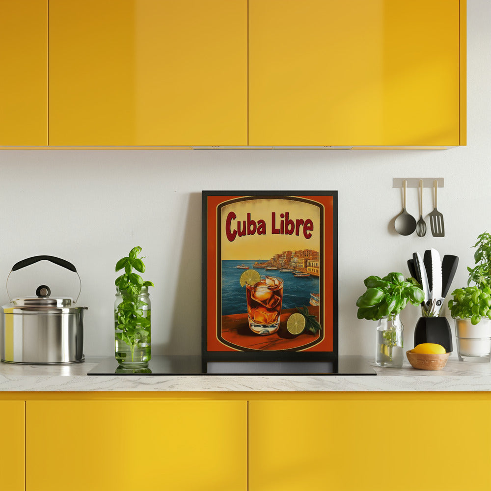 Cuba Libre Vintage Commercial Poster