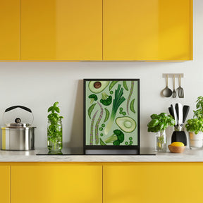 Green vegetables Poster