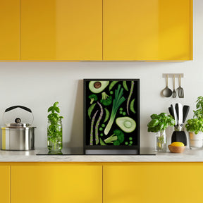 Green vegetables Poster