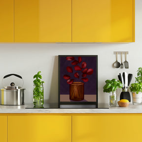 Autumn vase Poster