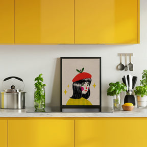 Apple Beret Poster