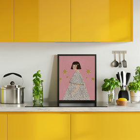 Polka Dots Girl Poster