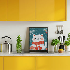 Christmas Cat Poster