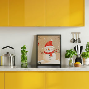 Christmas Snowman Poster