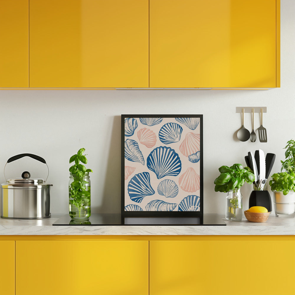 Seashell Pattern Poster