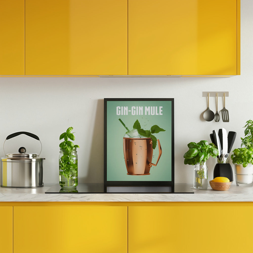 Gin Gin Mule Copper Poster