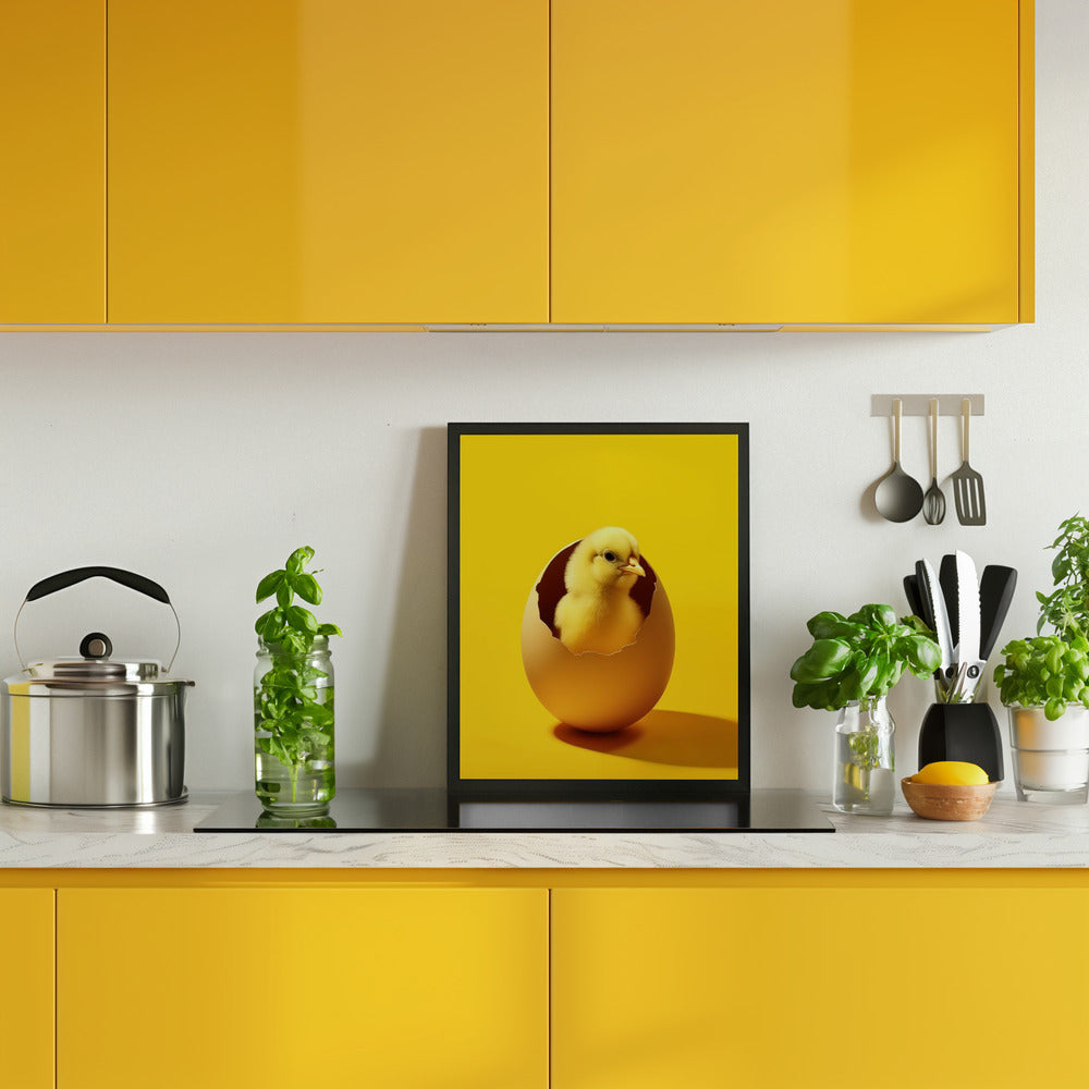 Yellow Chicken Poster