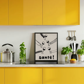 Santé Wine Party with Friends Poster