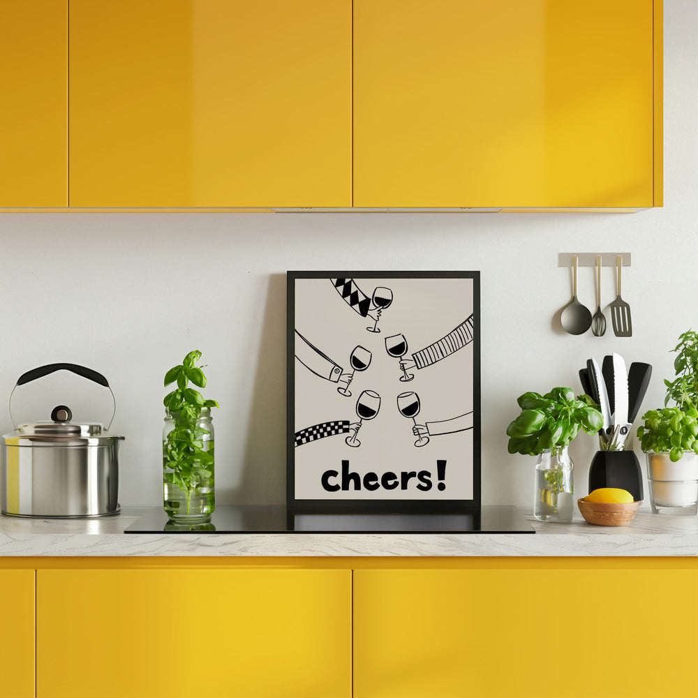 Cheers! Wine Celebration Poster