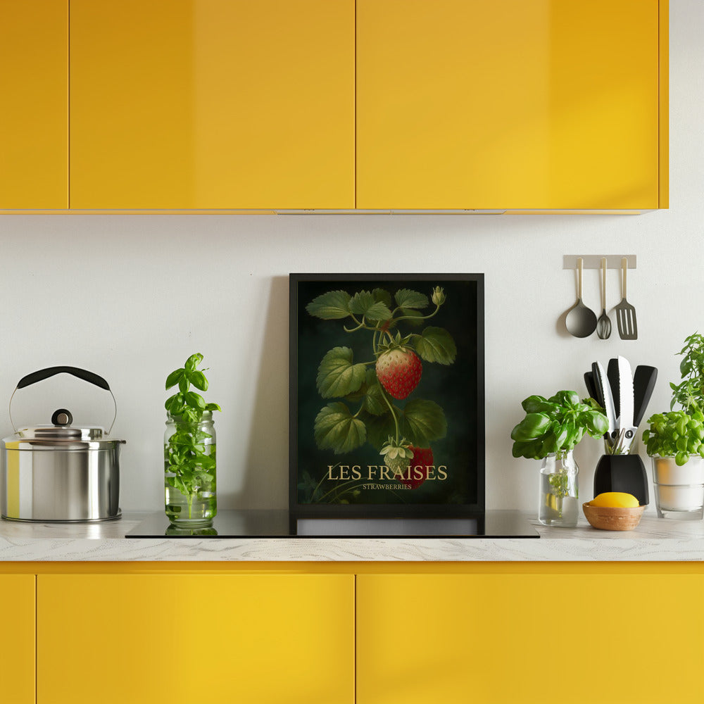 Les Fraises - Strawberries Poster