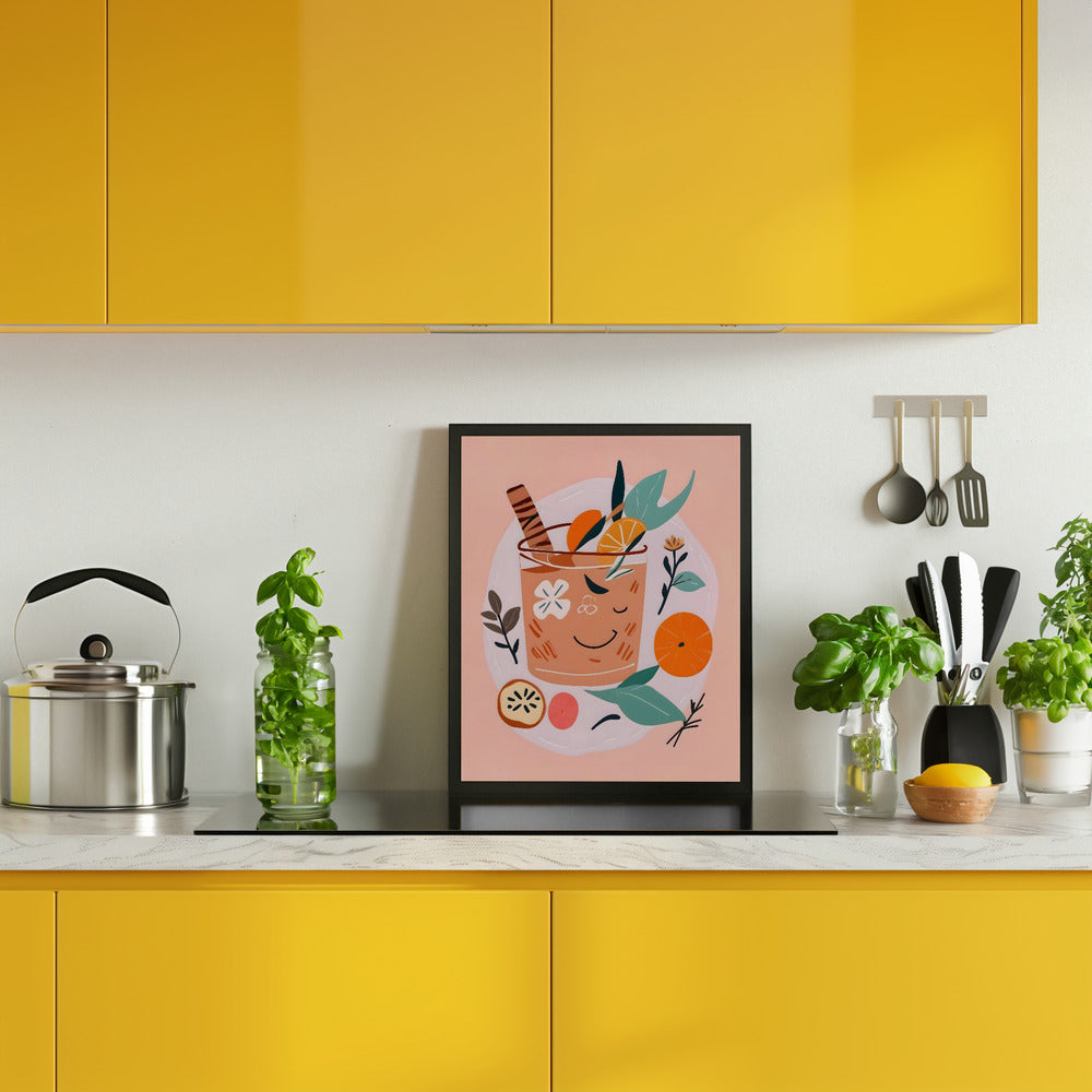 Cinnamon & Orange Cocktail Poster