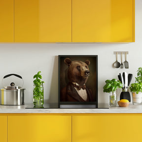 Bear Portrait Poster