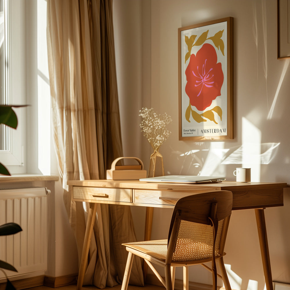 Flower Market. Amsterdam Poster