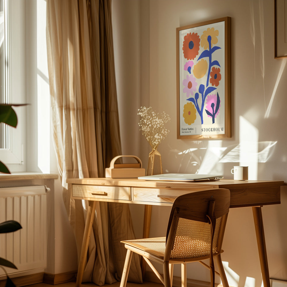 Flower Market. Stockholm Poster