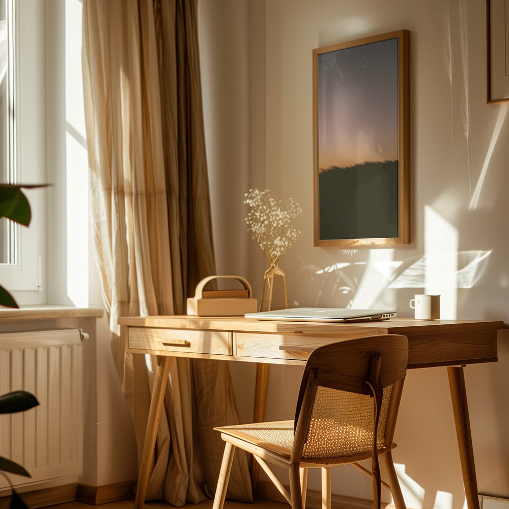 Dune Grass Sunset Poster