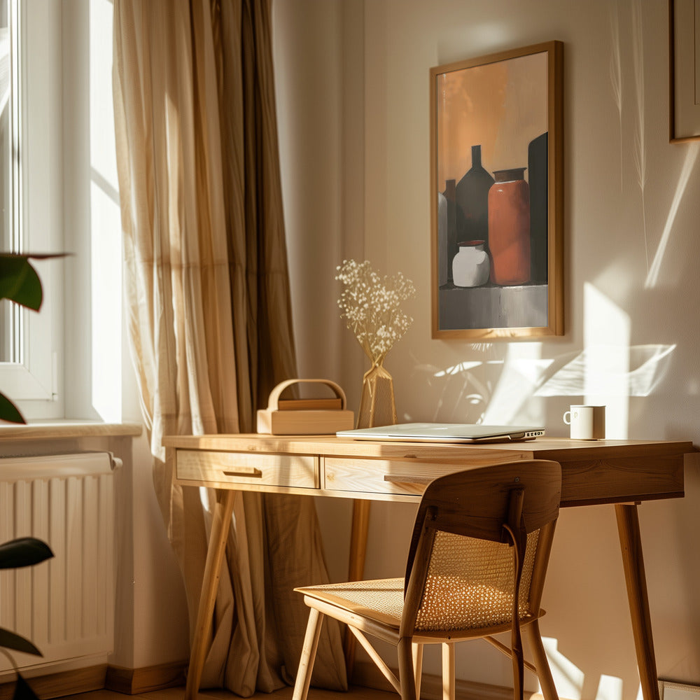 Still Life With Big Bottles Poster