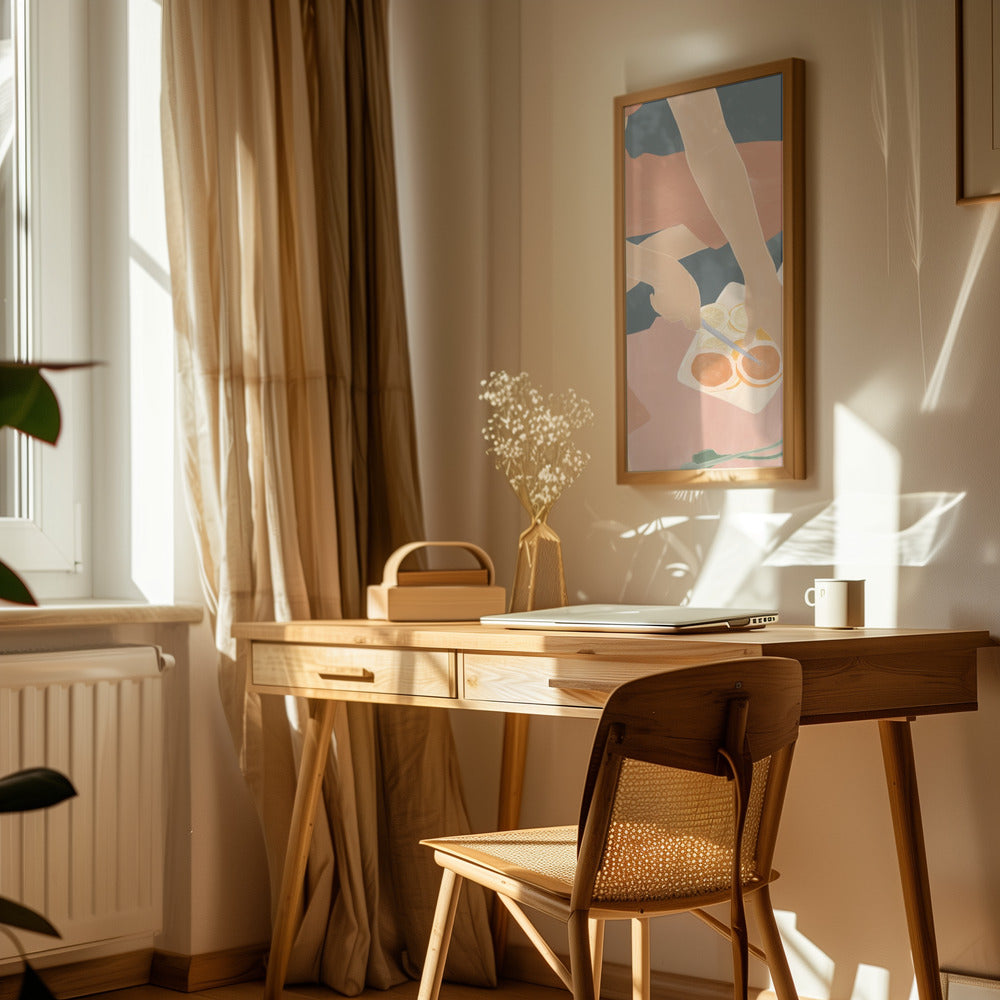 Cutting Grapefruits Poster