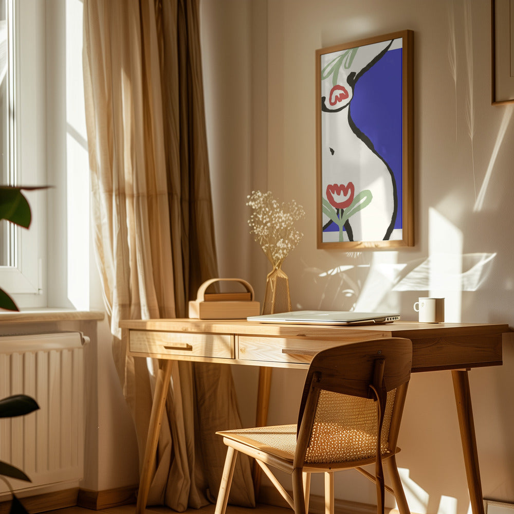 Act With Tulips Poster