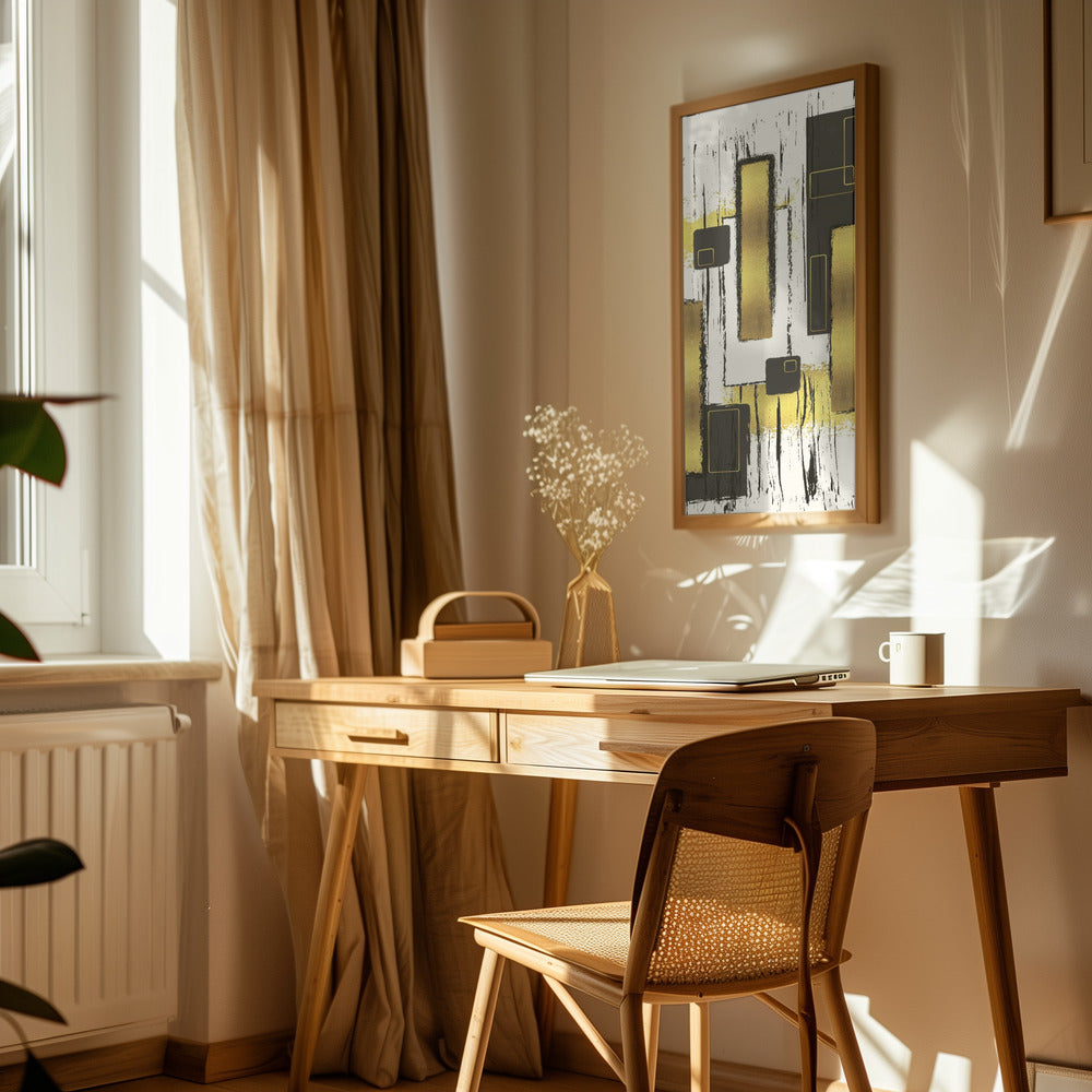 ABSTRACT ART Lively geometric fun Poster