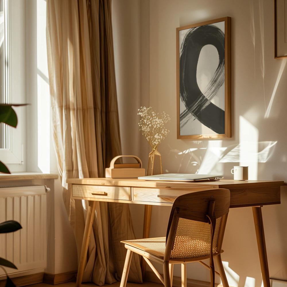 Black Strokes No 27 Poster