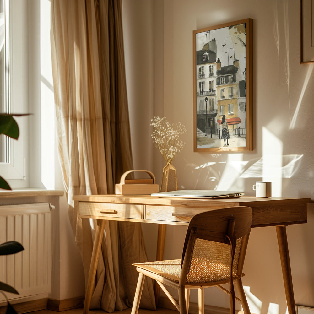 Paris  Watercolor Digital Painting (2) Poster